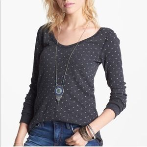 We The Free | Polka Dot Thermal Henley